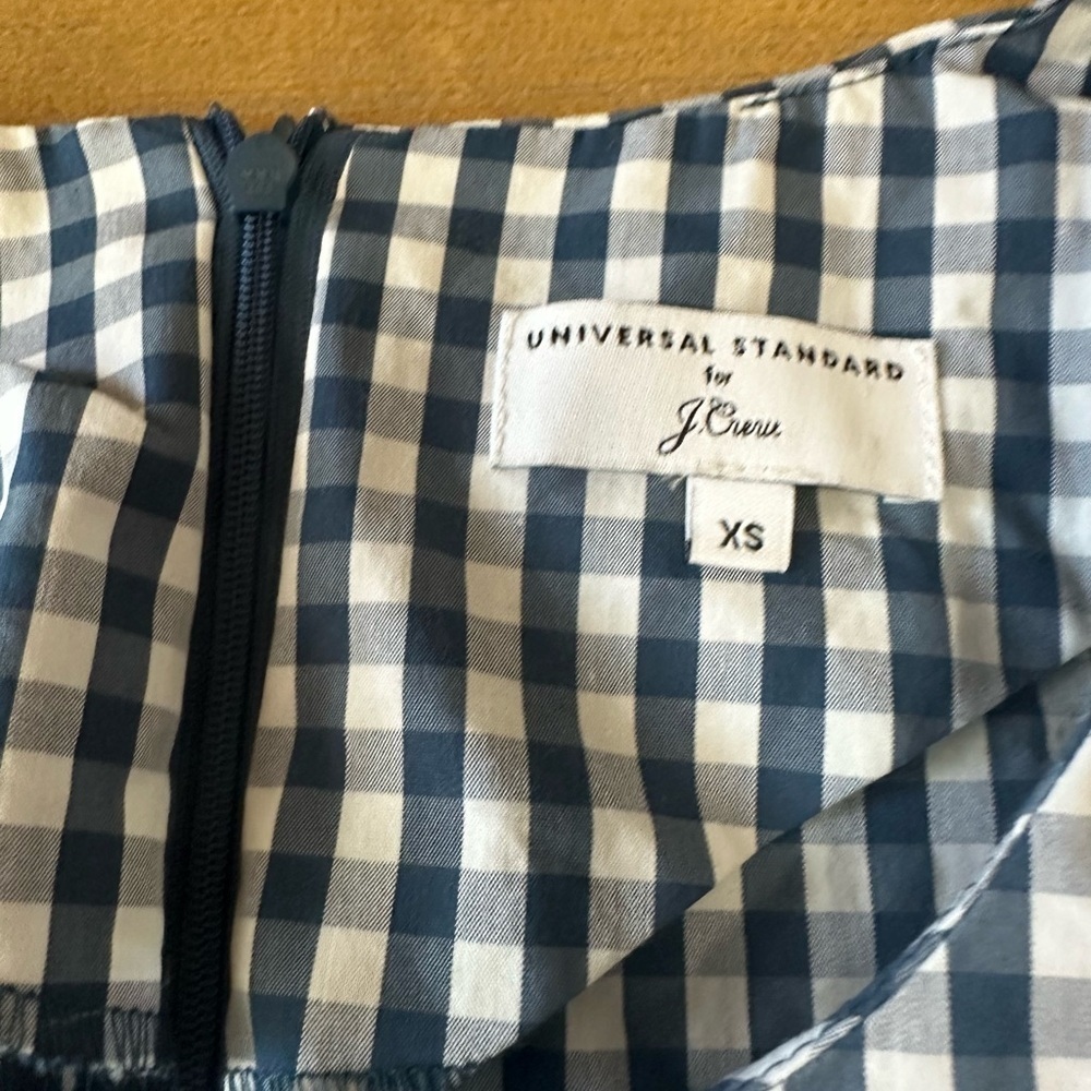 Universal Standard by J Crew Women’s Gingham Dress XS - Picture 10 of 14